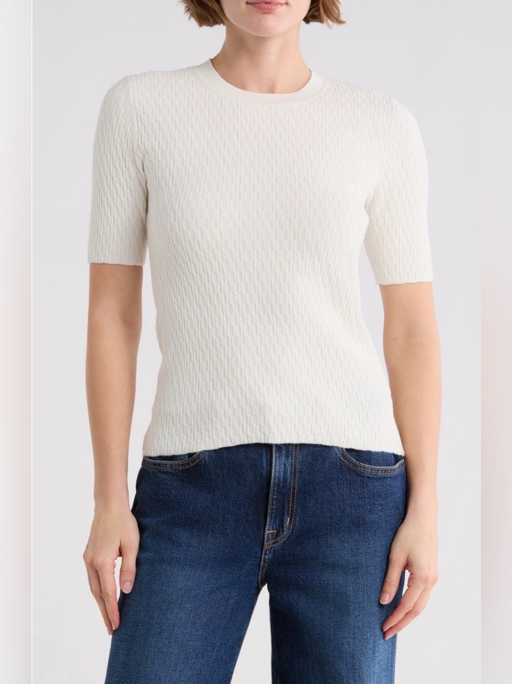 Rag and Bone Tam Short Sleeve Sweater